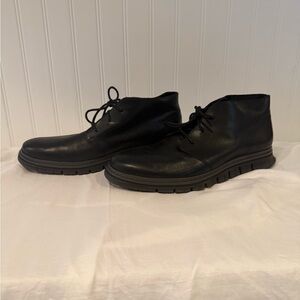 Cole Haan Black Leather Men's Boots